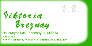 viktoria breznay business card